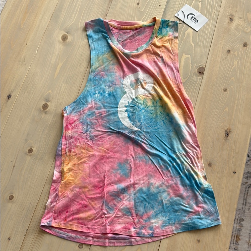 Colorful Tie-Dye Sleeveless Top